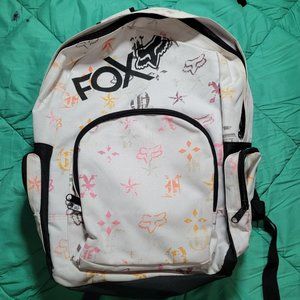 Fox Women's White and Pink Backpack